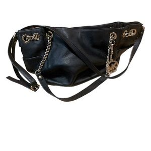 Michael Kors shoulder bag black with gold embellishment